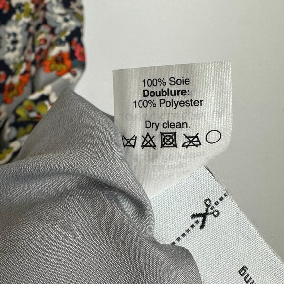 J Crew  100% Silk  Misty Fog Floral  Shift Dress - Picture 7 of 7